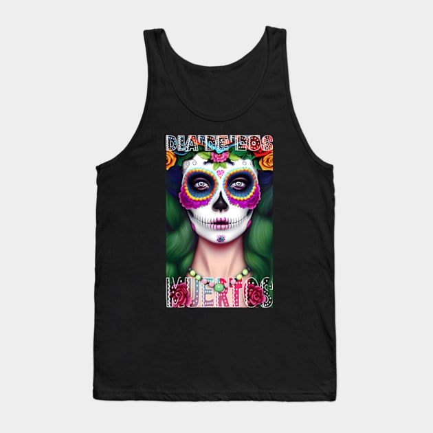 Dia De Los Muertos, day of the dead. Tank Top by AISHOPPE